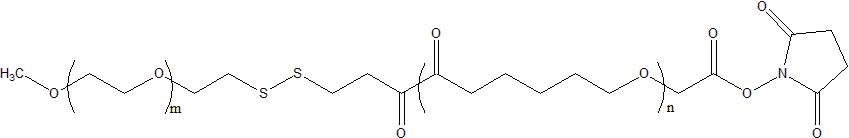 mPEG-SS-PCL-NHS