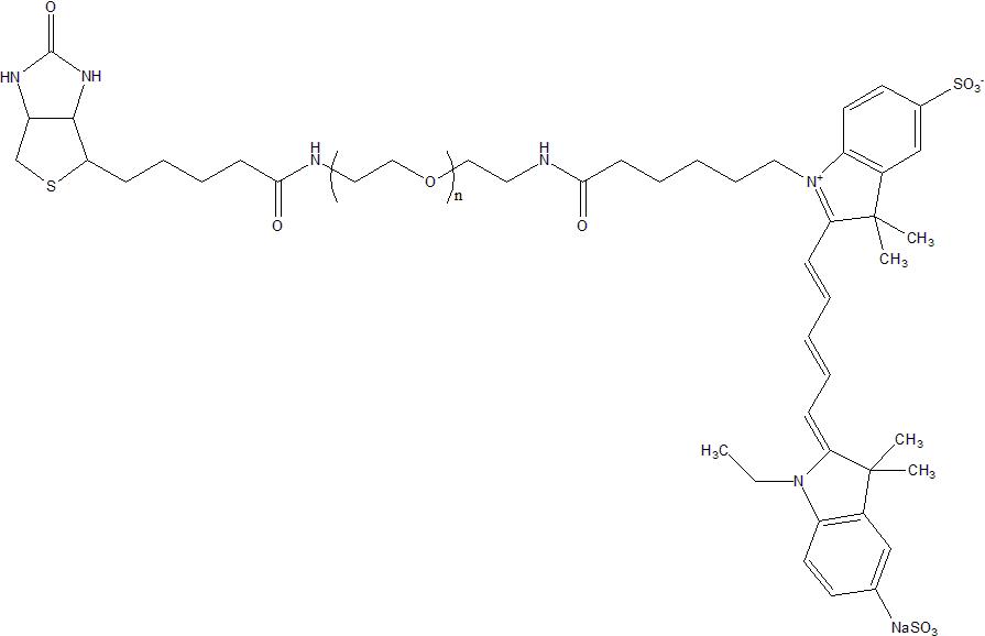 Sulfo-CY5-PEG-Biotin