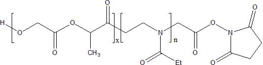 PLGA-PEOz-NHS