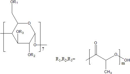 Oligo(lactic acid)-β-Cyclodextrin