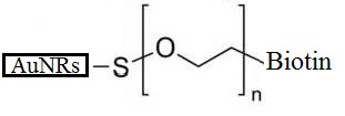 Gold nanorods, AuNRs-PEG-Biotin