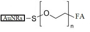 Gold nanorods, AuNRs-PEG-FA