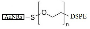 Gold nanorods, AuNRs-PEG-DSPE