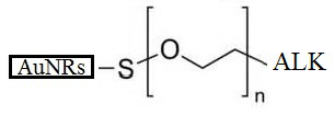 Gold nanorods, AuNRs-PEG-Alkyne