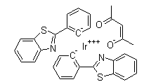 Ir(bt)2(acac)，cas：337526-88-2