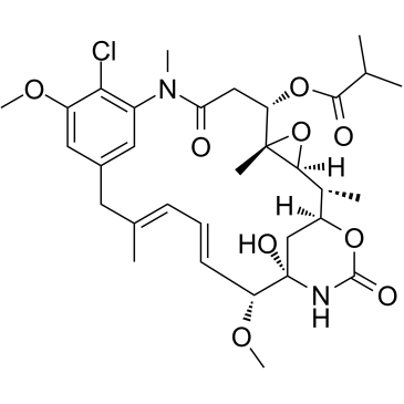 Ansamitocin p-3 (Maytansinol isobutyrate, NSC292222)      CAS No. 66584-72-3