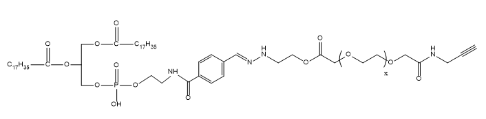 DSPE-Hydrazone-PEG-Alkyne