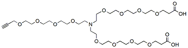 N-(Propargyl-PEG4)-N-bis(PEG4-acid) HCl salt,Cas:2093153-09-2 