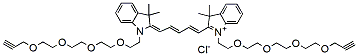 N,N-bis-(propargyl-PEG4)-Cy5,cas:2107273-08-3   