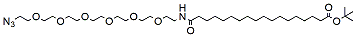 17-(Azide-PEG6-ethylcarbamoyl)heptadecanoic t-butyl ester 