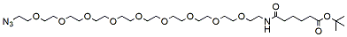 5-(Azide-PEG9-ethylcarbamoyl)pentanoic t-butyl ester  