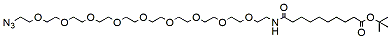 9-(Azide-PEG9-ethylcarbamoyl)nonanoic t-butyl ester  