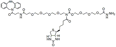 N-(DBCO-PEG4)-N-Biotin-PEG4-hydrazide TFA salt