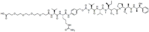 Acid-PEG4-Val-Cit-PAB-MMAE 