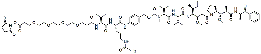 NHS ester-PEG4-Val-Cit-PAB-MMAE 