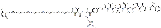 Mal-PEG8-Val-Cit-PAB-MMAE,Cas:2353409-69-3 