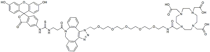 Fluorescein-triazole-PEG5-DOTA