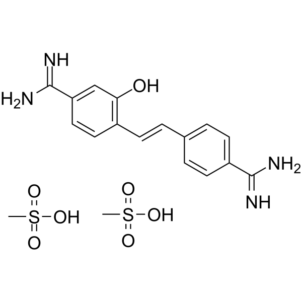 Hydroxystilbamidine bis(methanesulfonate),cas:223769-64-0  