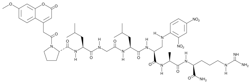 7-Methoxycoumarin-4-acetyl-P-L-G-L-β-(2,4-dinitrophenylamino)A-R amide