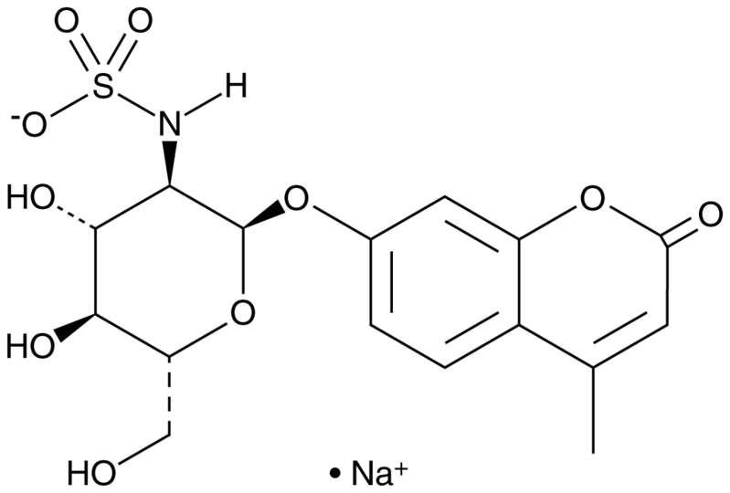 4-Methylumbelliferyl 2-sulfamino-2-deoxy-a-D-Glucopyranoside sodium salt