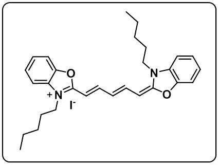 3-PENTYL-2-((1E,3E)-5-[3-PENTYL-1,3-BENZOXAZOL-2(3H)-YLIDENE]-1,3-PENTADIENYL)-1,3-BENZOXAZOL-3-IUM 