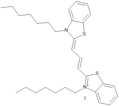 3,3-Diheptylthiacarbocyanine iodide,cas:53213-88-0 