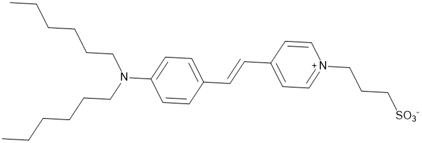 N-(4-Sulfopropyl)-4-(4-(dihexylamino)styryl)pyridinium, inner salt,cas:77673-49-5