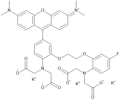 Rhod-5F Tripotassium Salt