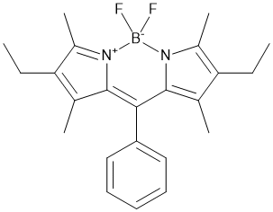 1,3,5,7,8-Pentamethyl-2,6-diethyl-8-phenyl-pyrromethene-difluoroborate