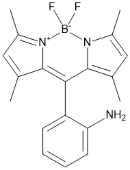 4,4-Difluoro-8(2-aminophenyl)-1,3,5,7-tetramethyl-4-bora-3a,4a-diaza-s-indacene