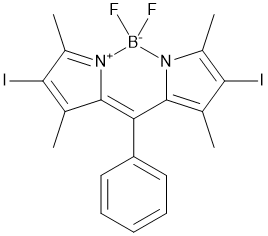 2,6-Diiodo-1,3,5,7-tetramethyl-8-phenyl-4,4-difluoroboradiazasindacene,cas:1083009-44-2