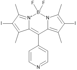 2,6-Diiodo-1,3,5,7-tetramethyl-8-(4-pyridyl)-4,4-difluoroboradiazasindacene