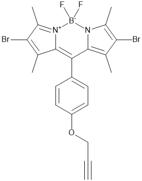 2,6-Dibromo-1,3,5,7-tetramethyl-8-(4-propargyloxyphenyl)-4,4-difluoroboradiazasindacene