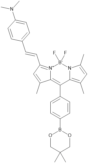 (E)-10-(4-(5,5-dimethyl-1,3,2-dioxaborinan-2-yl)phenyl)-3-(4-(dimethylamino)styryl)-5,5-difluoro-1,7