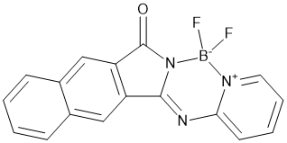 6,6-difluoro-8-oxo-6,8-dihydrobenzo[f]pyrido[1,2-3,4][1,3,5,2]triazaborinino[6,1-a]isoindol-5-ium-6-