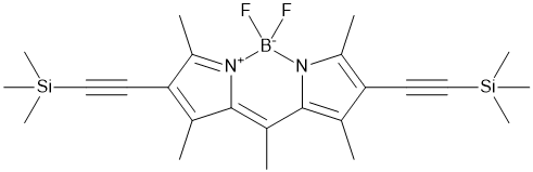 1,3,5,7,8-Pentamethyl-2,6-di(trimethylsilylethynyl)-4,4-difluoro-4-bora-3a,4a-diaza-s-indacene,cas:1