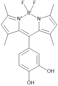 4,4-Difluoro-8(3,4-dihydroxylphenyl)-1,3,5,7-tetramethyl-4-bora-3a,4a-diaza-s-indacene