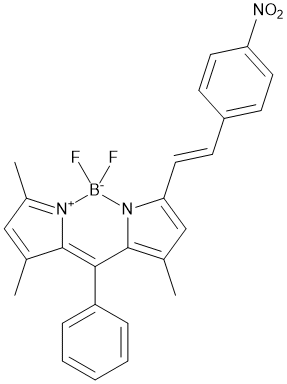 1,5,7-Trimethyl-3-(4-nitrophenylethenyl)-8-phenyl-4,4-difluoroboradiazasindacene