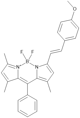 1,5,7-Trimethyl-3-(4-methoxyphenylethenyl)-8-phenyl-4,4-difluoroboradiazasindacene