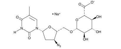 Zidovudine O-β-D-glucuronide sodium,cas:133525-01-6