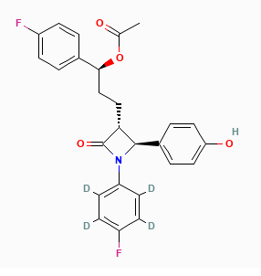 3-O-Acetyl Ezetimibe-d4,cas:1217642-08-4