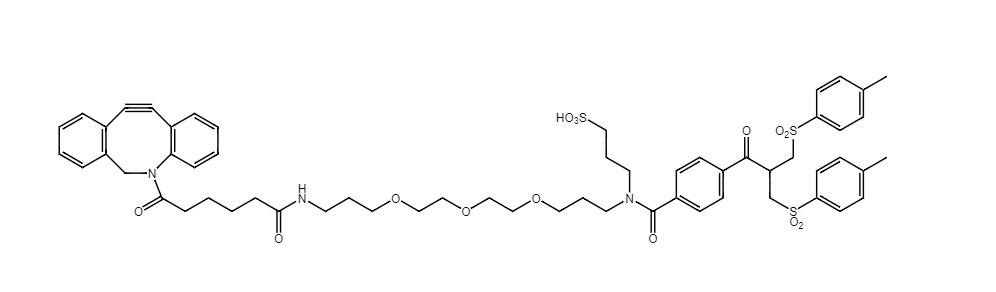 DBCO-PEG(3)-BisSulfonThiol-Linker 