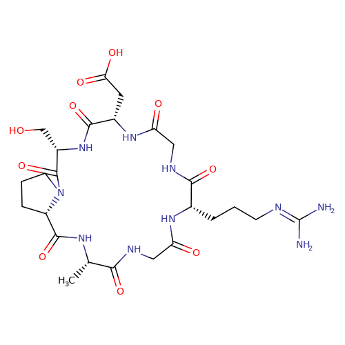 Cyclo(-Gly-Arg-Gly-Asp-Ser-Pro-Ala)