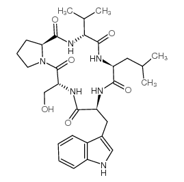 Cyclo(-D-Ser-Pro-D-Val-Leu-D-Trp)