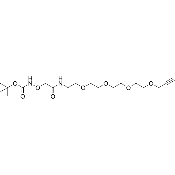 Boc-aminooxy-amide-PEG4-propargyl