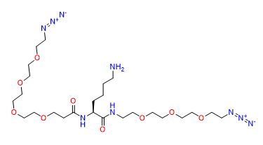 NH2-C5-PEG4-N3-L-Lysine-PEG3-N3