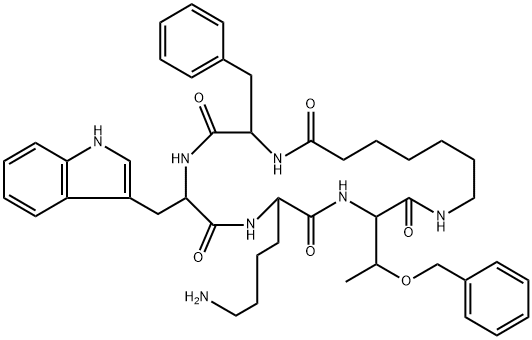 Cyclo(7-aminoheptanoyl-Phe-D-Trp-Lys-Thr[Bzl])