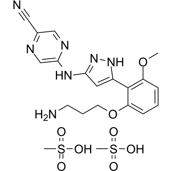 Prexasertib dimesylate CAS No.1234015-58-7