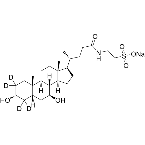 Tauroursodeoxycholate-d4 sodium CAS No.2410279-95-5