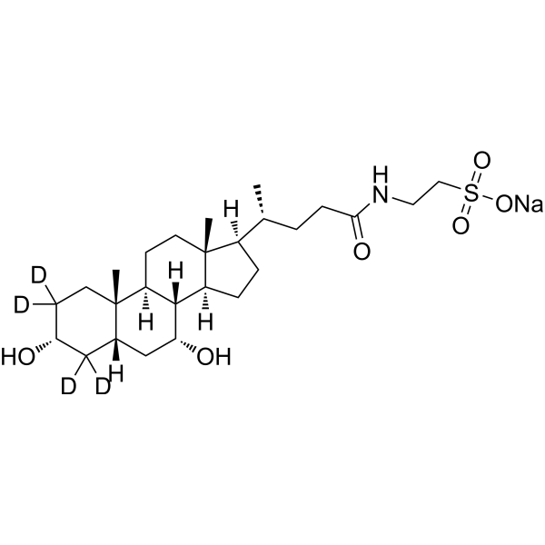 Taurochenodeoxycholic acid-d4 sodium CAS No.2410279-85-3